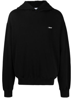 C2h4 logo-print pullover hoodie - Black