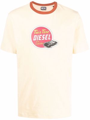 Diesel T-Just-C12 cotton T-shirt - Neutrals