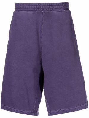 Carhartt WIP logo-patch cotton shorts - Purple