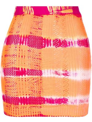 AGR tie-dye knitted skirt - Multicolour