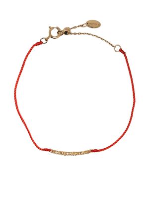 Ruifier 18kt yellow gold Scintilla Deca Ray diamond cord bracelet - Red