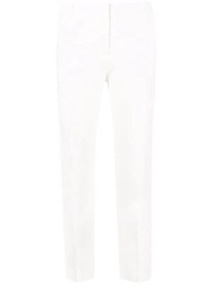 PINKO cropped straight-leg trousers - White