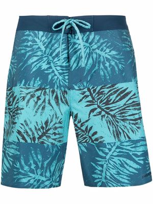 Patagonia leaf-print swim shorts - Blue
