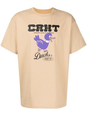 Carhartt WIP logo-print T-shirt - Brown