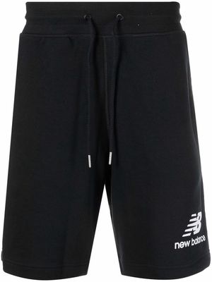 New Balance logo-print drawstring shorts - Black