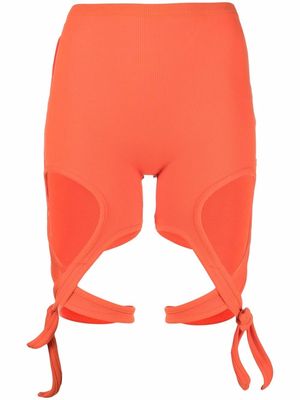 Ottolinger wrap-around bicycle shorts - Orange