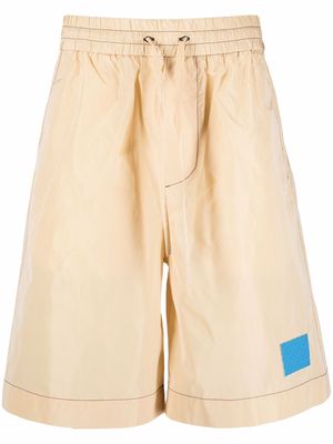 Sunnei wide-leg drawstring shorts - Neutrals