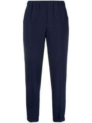 Antonelli high-waisted cropped trousers - Blue