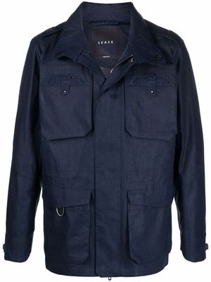 Sease Endurance linen field jacket - Blue
