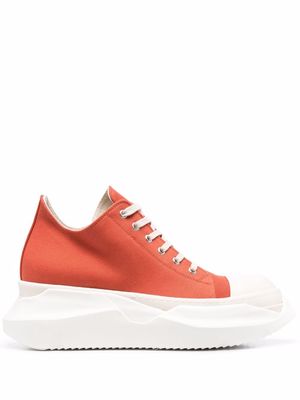 Rick Owens DRKSHDW Abstract high-top chunky sneakers - Orange