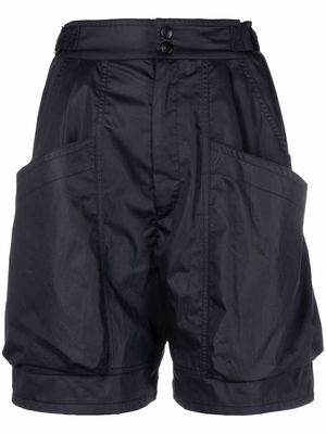 Isabel Marant high-waisted knee-length shorts - Blue