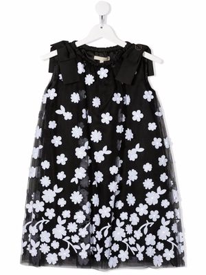 ELIE SAAB JUNIOR floral tulle dress - Black