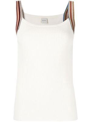 PAUL SMITH knitted vest top - White