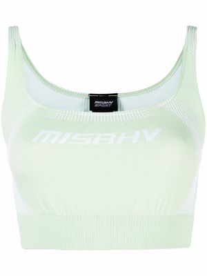 MISBHV logo-print compression top - Green