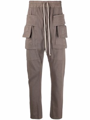 Rick Owens DRKSHDW drawstring cargo trousers - Neutrals