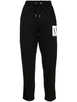 Armani Exchange logo-print sweatpants - Black