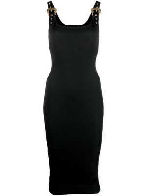 Versace Jeans Couture buckle-strap knitted dress - Black