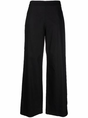 Calvin Klein high-waist straight-leg trousers - Black