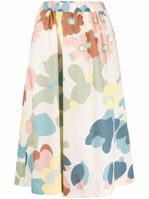 ASPESI floral-print elasticated-waist skirt - Neutrals