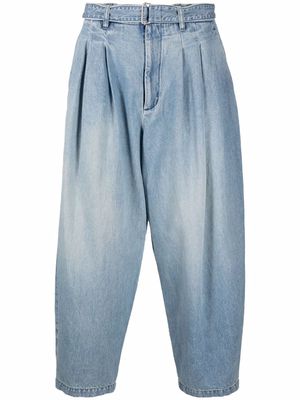 Attachment slouch style jeans - Blue