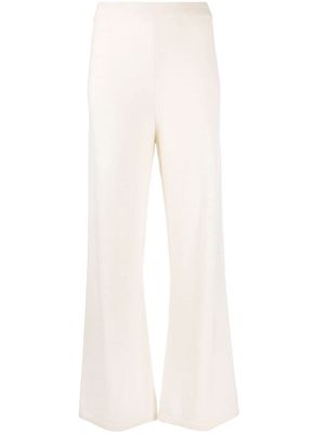 PAULA ribbed cashmere trousers - Neutrals