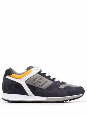 Hogan H321 panelled low-top trainers - Blue