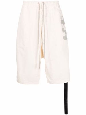 Rick Owens DRKSHDW drawstring-fastening waist shorts - Neutrals