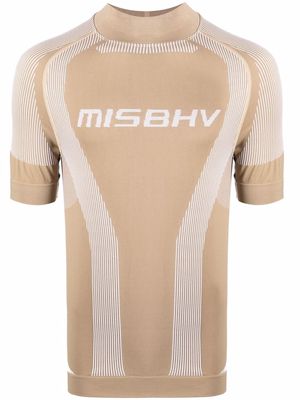 MISBHV logo-print compression top - Neutrals