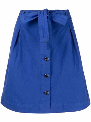 Rodebjer tied-waist A-line skirt - Blue
