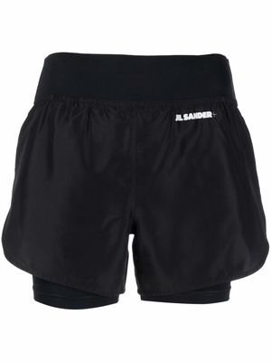 Jil Sander logo print Short Pants - Black