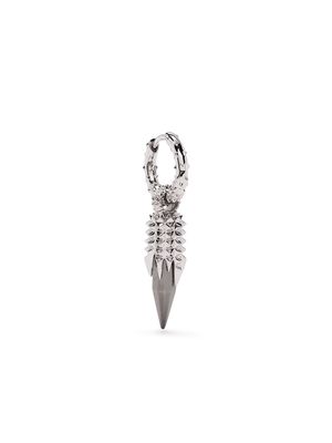 Kasun London Dagger quartz single earring - Silver