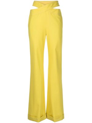 Monse criss-cross waist trousers - Yellow