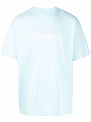 Bonsai logo-print T-shirt - Blue