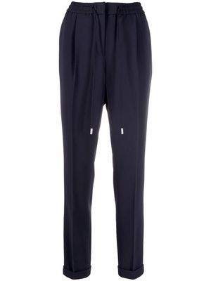 BOSS drawstring tapered trousers - Blue