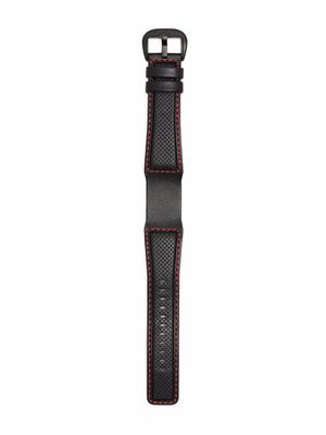 DIETRICH contrast-stitching watch strap - Black