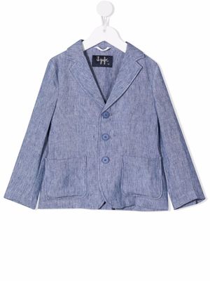 Il Gufo single-breasted button blazer - Blue