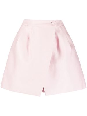 Dice Kayek wrapped mini summer skirt - Pink