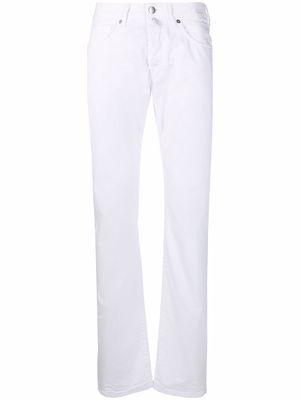 Incotex slim-cut trousers - White