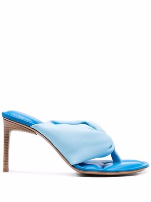 Jacquemus Nocio knotted padded sandals - Blue