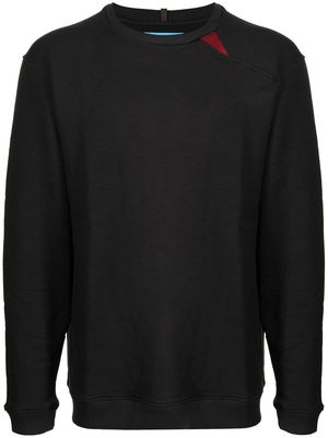 Klättermusen contrast-patch sweatshirt - Black