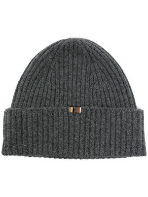 extreme cashmere Ami ribbed-knit beanie - Grey