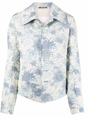 Maison Margiela floral-pattern jacquard jacket - Neutrals