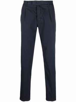 Briglia 1949 inverted pleat straight-leg trousers - Blue