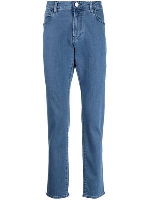Giorgio Armani low-rise straight-leg jeans - Blue