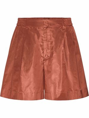Valentino pressed-crease tailored shorts - Brown