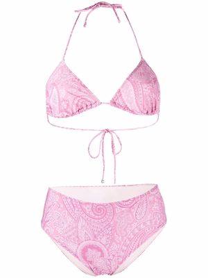 ETRO paisley two-piece bikini set - Pink