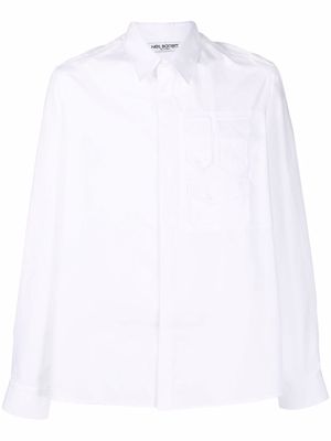 Neil Barrett multi patch pocket shirt - White
