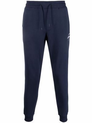 Tommy Jeans Signature logo-embroidered track pants - Blue