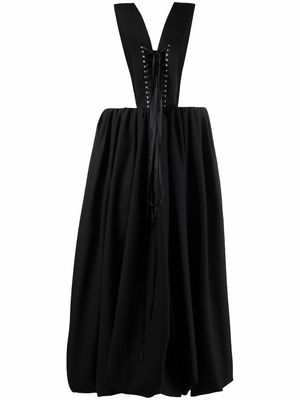 Comme Des Garçons Noir Kei Ninomiya Ballet corset midi dress - Black