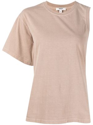 AGOLDE Della asymmetric T-shirt - Pink